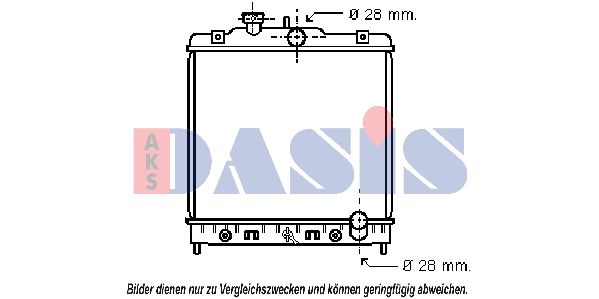 AKS DASIS radiatorius, variklio aušinimas 100015N